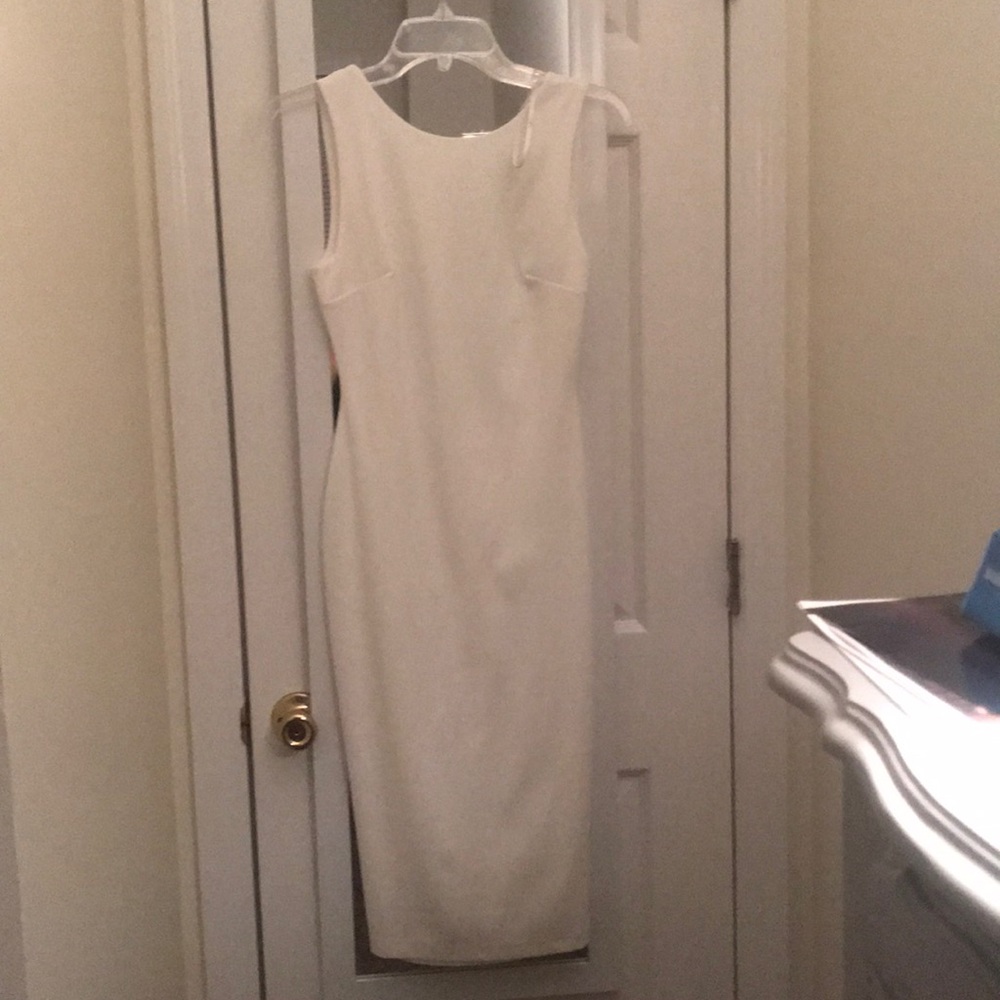 Lulus Open back white dress